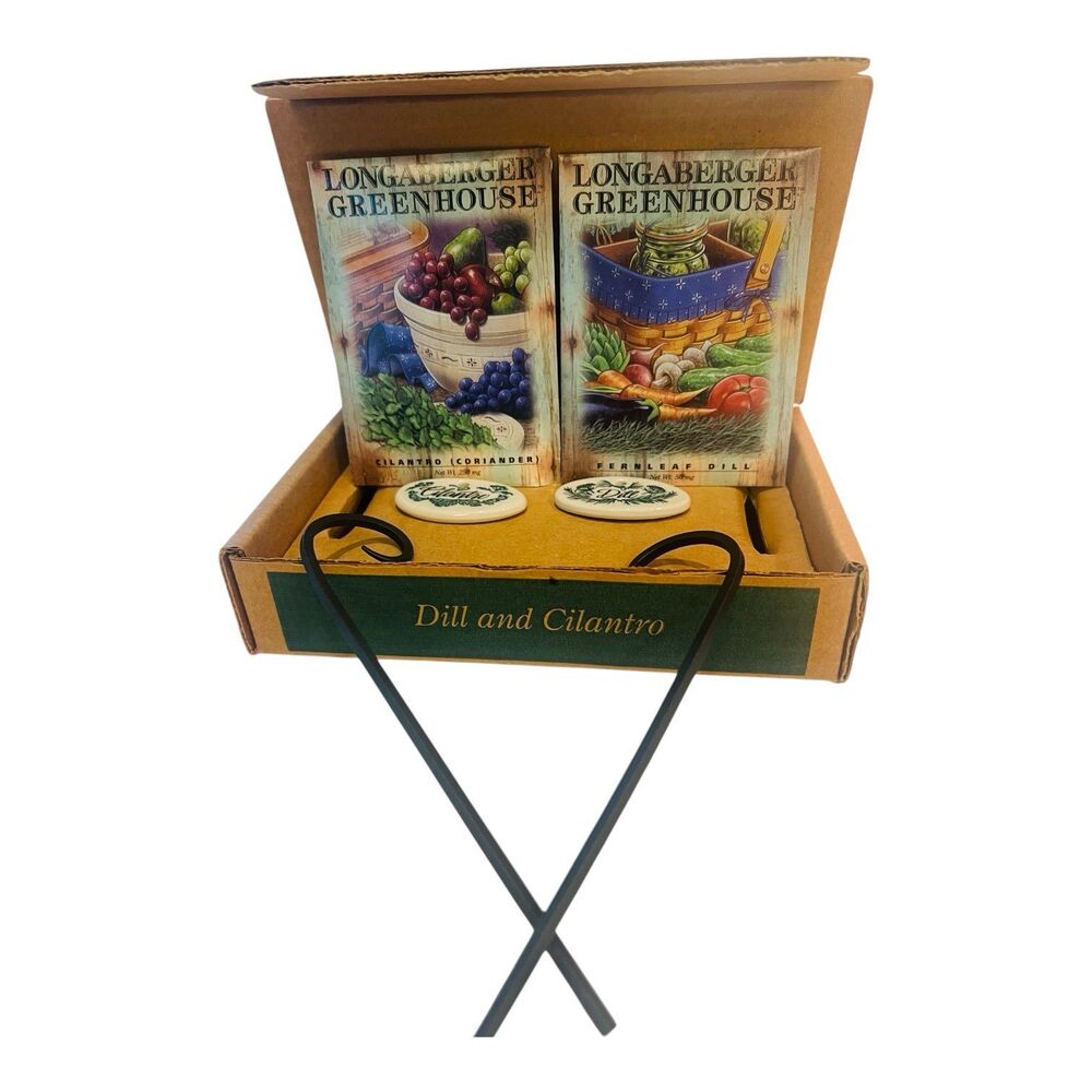 Longaberger Greenhouse Herb Marker and Seed Packet Gift Set